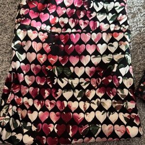 Heart Patterned LuLaRoe Leggings- Pink and Black